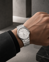 Gurmani Ultra-Thin Sleek Silver Men's Watch