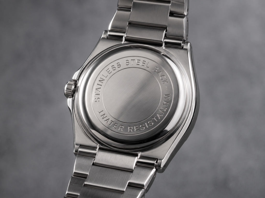 Nautilus Style Deep Dial Men's Watch – Silver