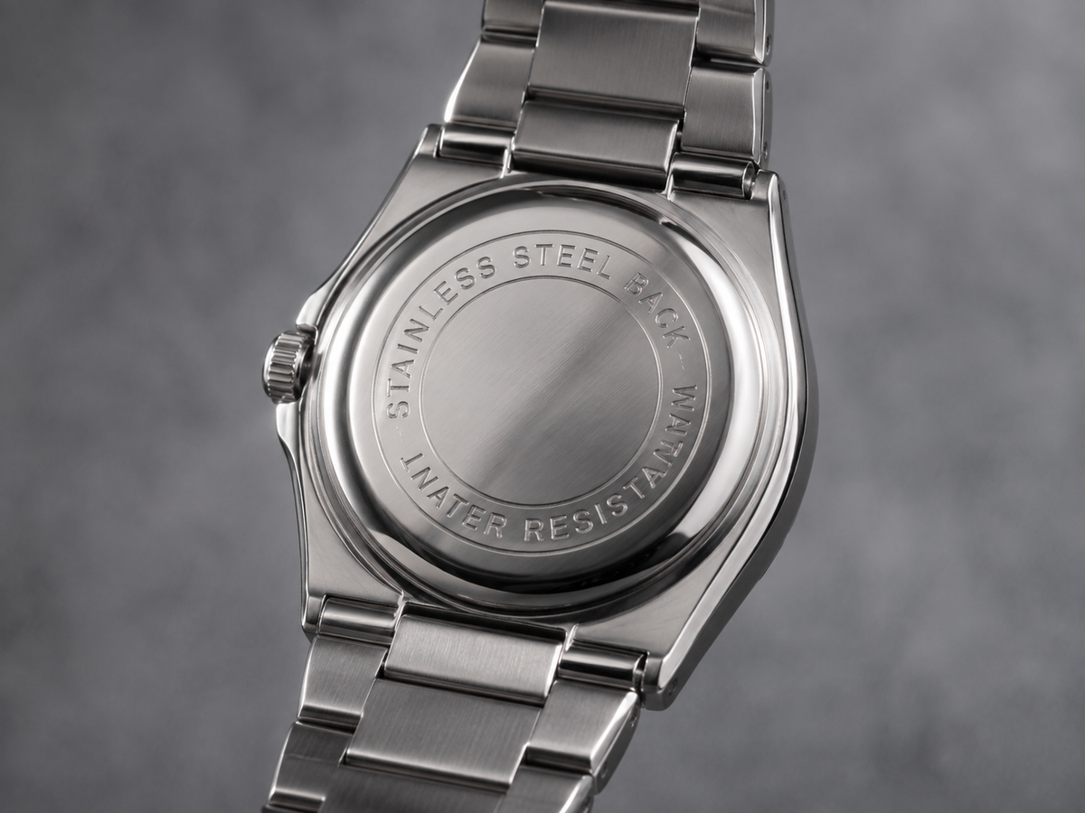 Nautilus Style Deep Dial Men's Watch – Silver