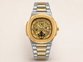 Nautilus Style Dual-Tone Semi Automatic Men's Watch